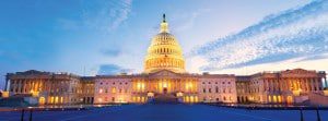 US Capital Building Sunset