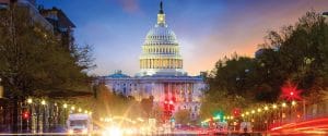 Capital Building Busy Streets