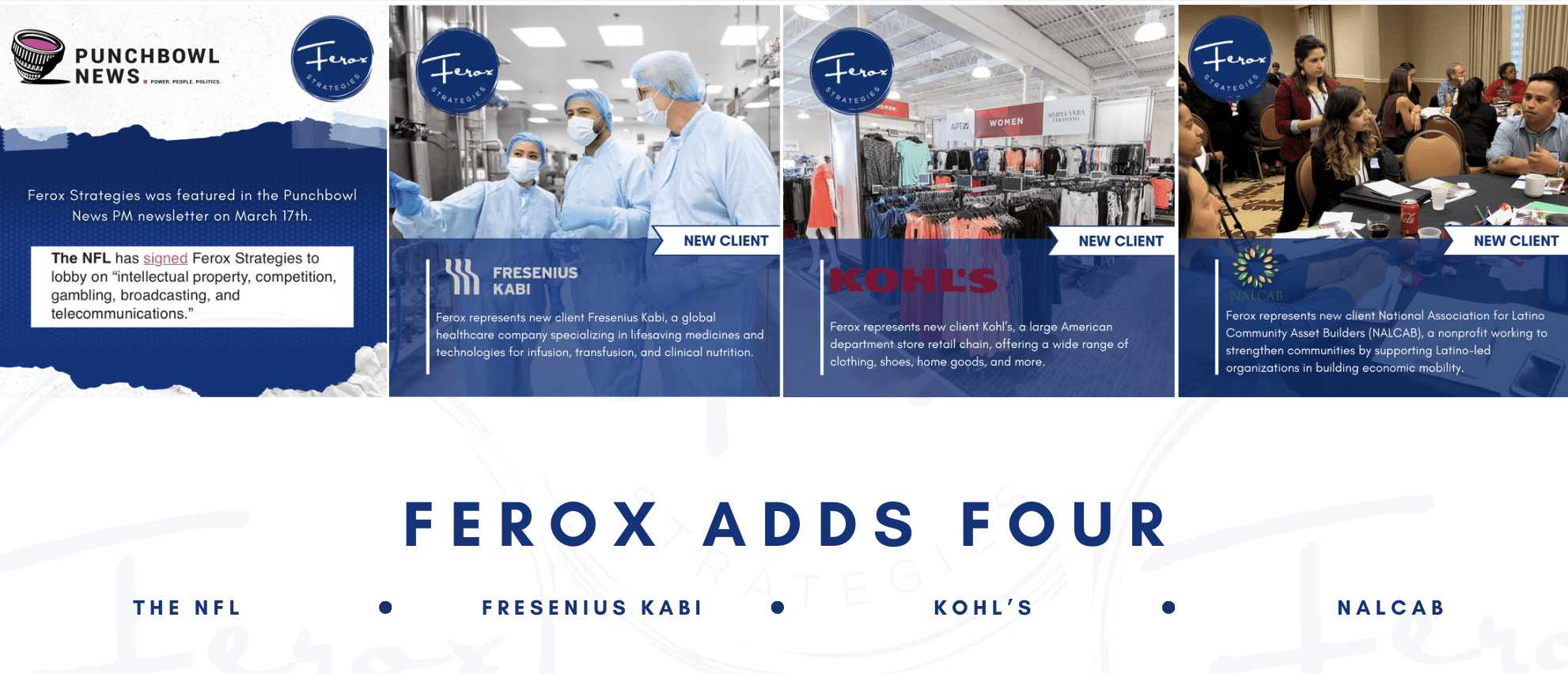 Ferox Adds four