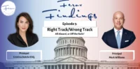Ferox Findings podcast Episode 3 graphic with Principals Cristina Antelo and Mark Williams, Right Track/Wrong Track: All Aboard, or Off the Rails?